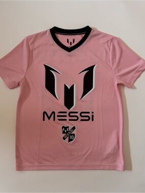 Messi Soccer Jersey, pink, 8y